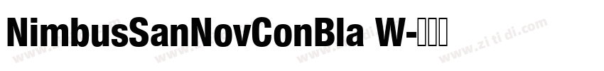 NimbusSanNovConBla W字体转换 NimbusSanNovConBla W字体转换
